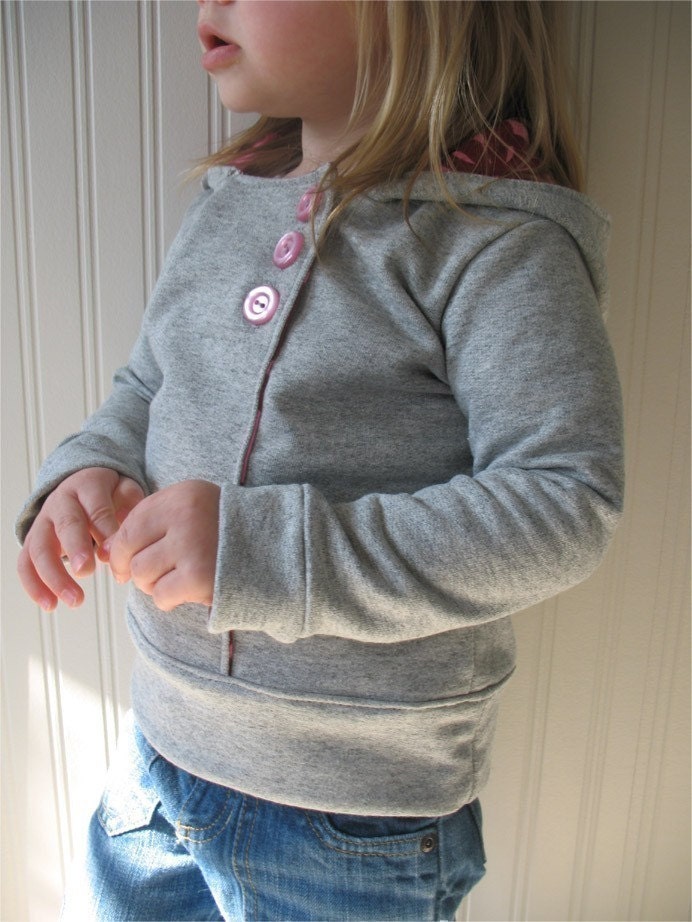 Urban Unisex Hoodie pattern and tutorial 6M - 5T PDF pattern DIY boy girl