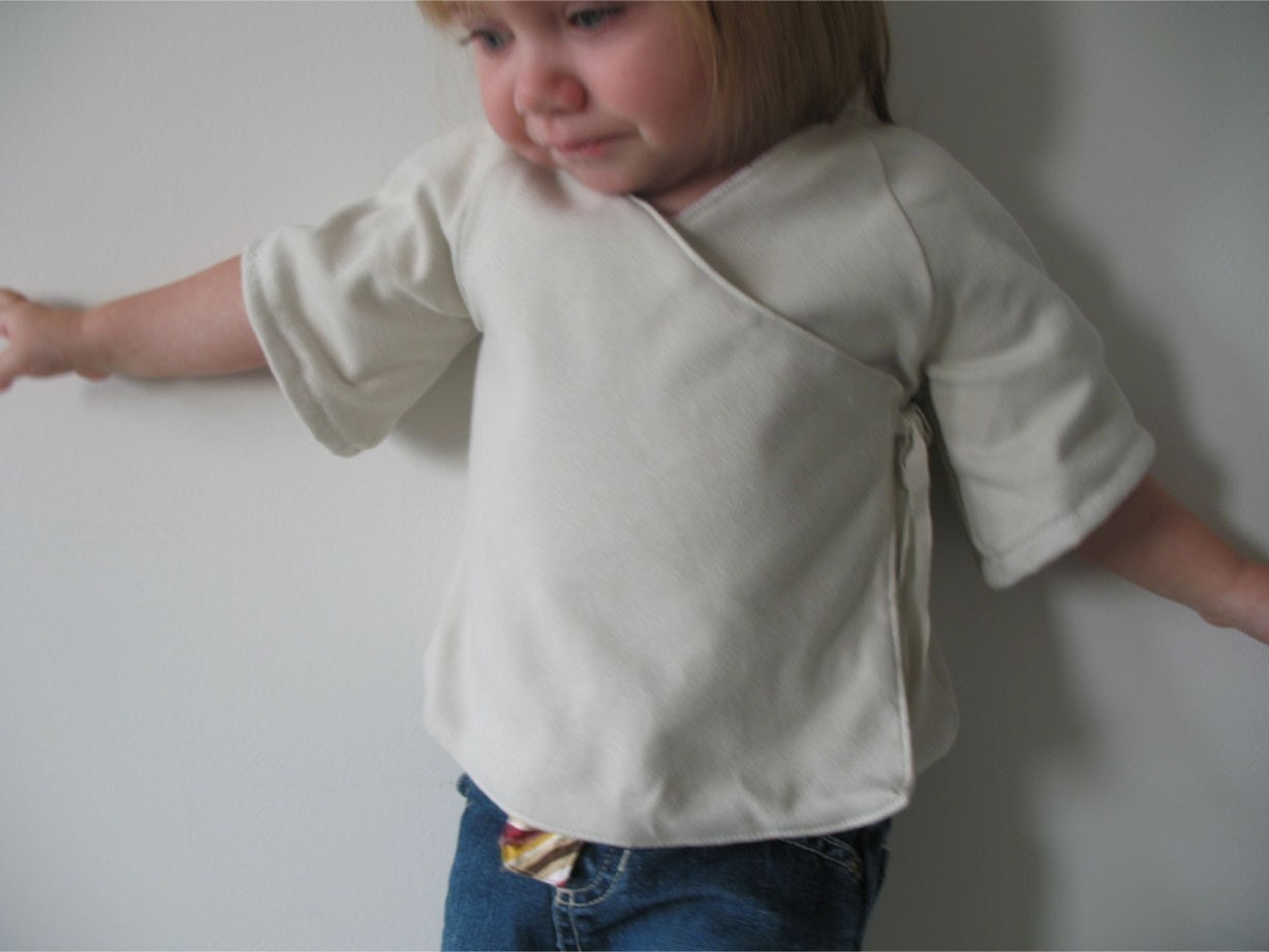 Sweet Wrap Top Sweater epattern and tutorial PDF 12M-6T EASY Sew