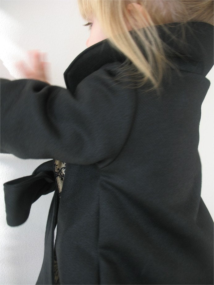 Chic Cocktail Swing Coat pattern and tutorial 12M-6T holiday jacket PDF