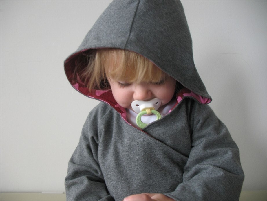 Comfy Yoga Hoodie REVERSIBLE Top pattern and tutorial 12m-5t PDF sweater