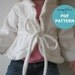 Girly Cardigan pattern and tutorial sweater 12M - 4T EASY Sew pdf DIY
