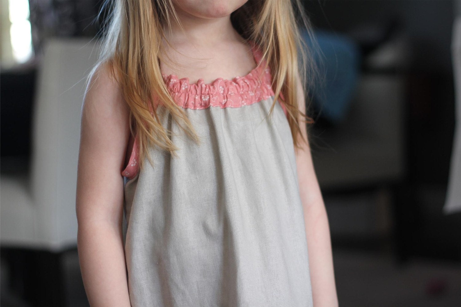 Smock Top Dress pattern and tutorial PDF 12m-6t easy sew summer dress tunic