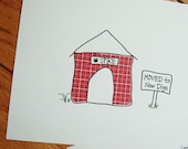 Moving Announcement New Digs Dog Lovers Design - Set of 15 Flat Cards
