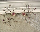 Pink Sparkling Earrings Small "Vegas Sparkle"