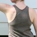 Sloth Playing the Ukulele Hand Drawn Design on American Apparel Tri-Coffee RacerBack Tank  for Women