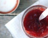 sticky like strawberry jam print