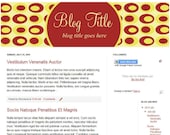 Blogger  Design Vintage Inspired Design for Blogger or Wordpress