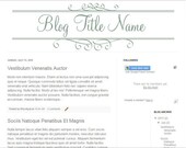 Blog Header Banner  Design Simple 2 Design for Blogger or Wordpress