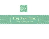 Banner and Avatar Set  - Simple Elegance - Etsy Banners - 2 Piece Set