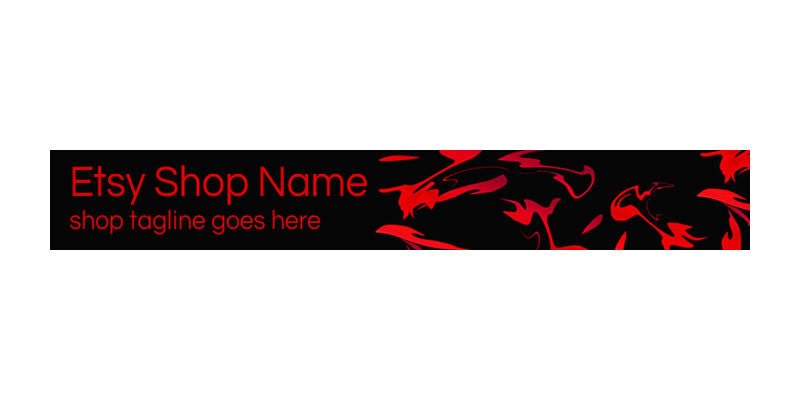 Etsy Banner - Abstract 1W - Website Header Banner