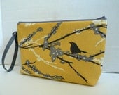 Zippered Diaper Clutch - In Sparrows in Granite Or Custom Design Your Own