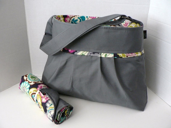 Monterey Bag Diaper Bag Set - Medium - Roco Paisley and Slate or Custom Design Your Own