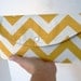 Yellow Chevron - Full Size Clutch