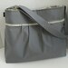 Monterey Diaper Bag Set - Grey And Optic Blossom Or Custom Design Your Own - Large 9 Pockets