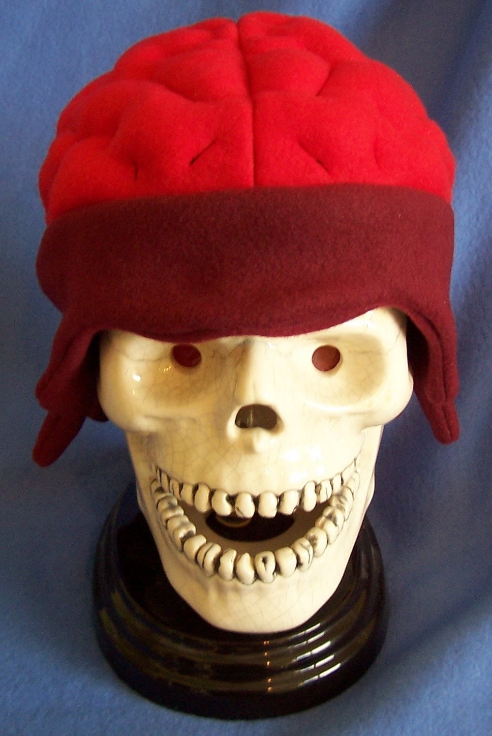 Exposed Brain Fleece Hat (Small Well-Fed Vampire Variant)