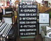 vintage american bus roll. catharine to 10 luzerne.