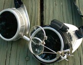 Steampunk Goggles Glasses Time Travel Crazy Scientist's Oculo-Vision Tool---F slvrslvr