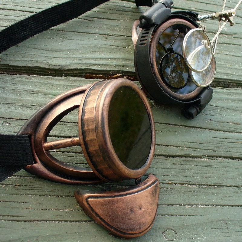 Steampunk Time Travel Crazy Scientist's Oculo-Vision Tool---C-C-C