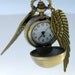 LEGENDARY FLYING Golden Snitch WATCH necklace