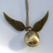 LEGENDARY FLYING Golden Snitch WATCH necklace