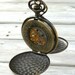 Alice in Wonderland Steampunk pocket watch key pendant charm necklace locket