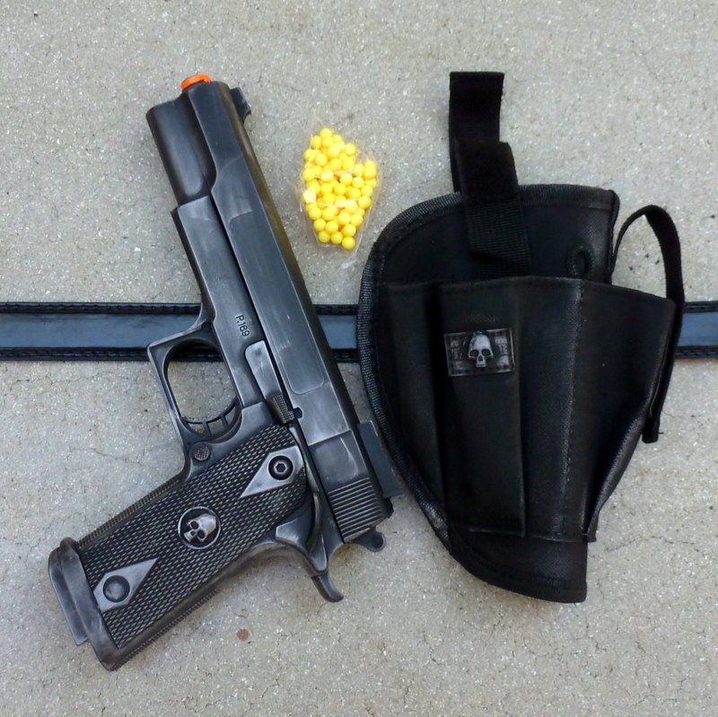 Steampunk Victorian Pirate AIRSOFT Spring GUN Holster Belt BB pellet toy Zombie