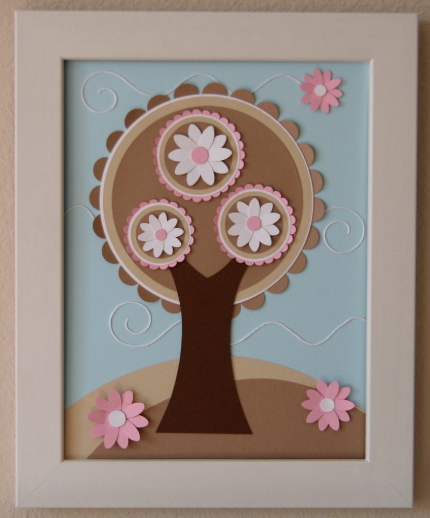 Amidst the Wind -A Pink Scalloped Tree