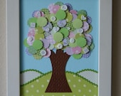 Grow Buttons (lavender and pink with white buttons)