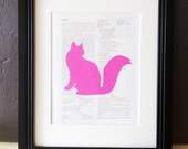 Library - Cat Vintage Silhouette