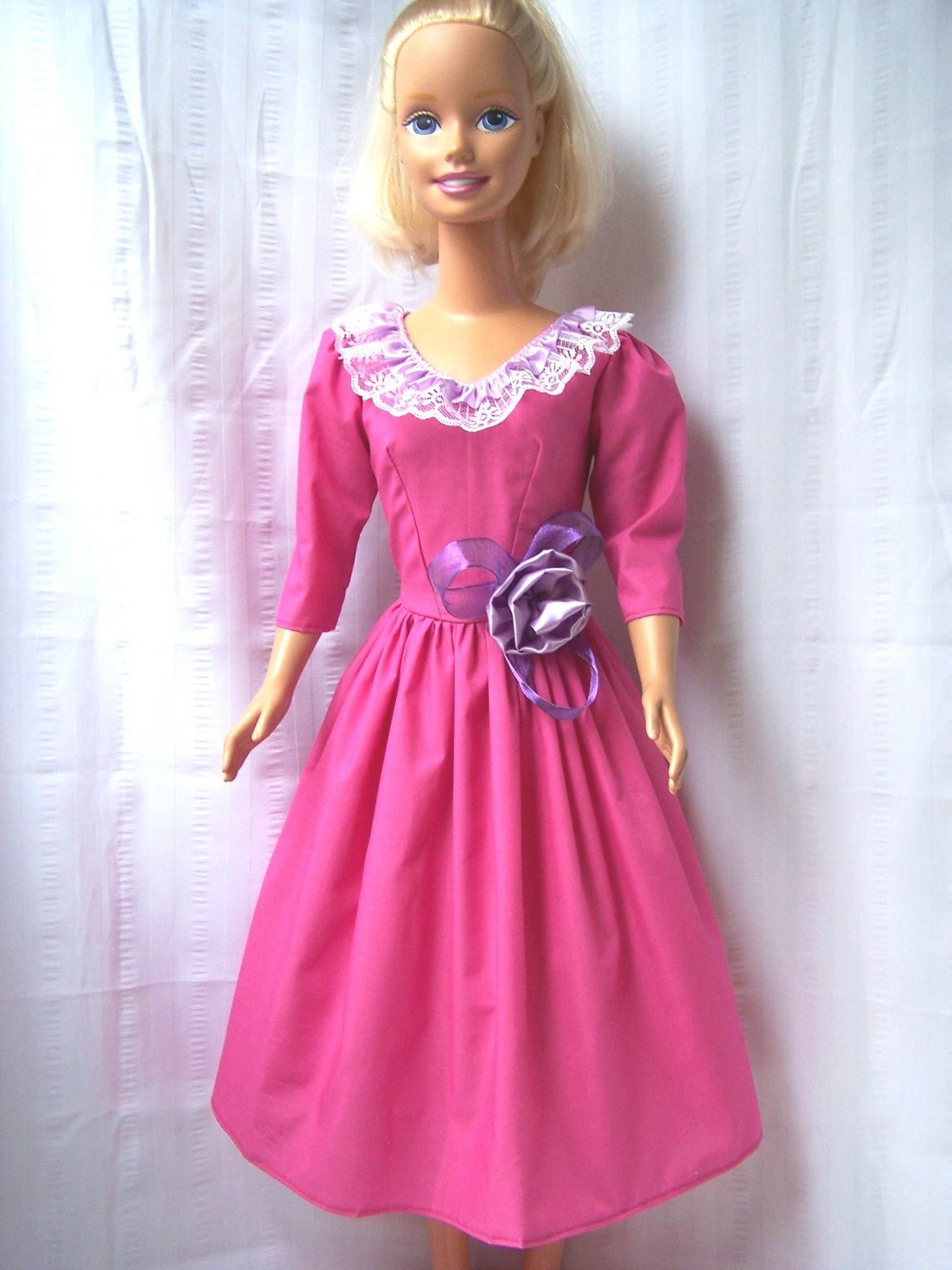 Barbie Doll Dress My Size Barbie Tall Pink By Lazo On Etsy