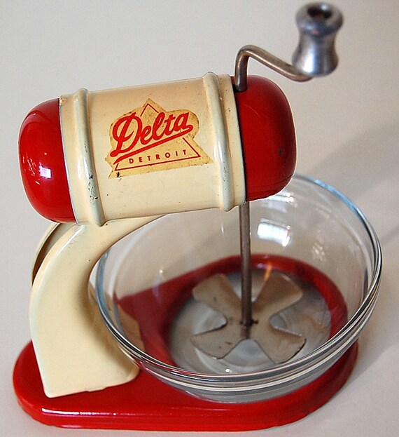 Vintage Retro Metal Toy Blender Mixer by Delta of by SackLunchTime