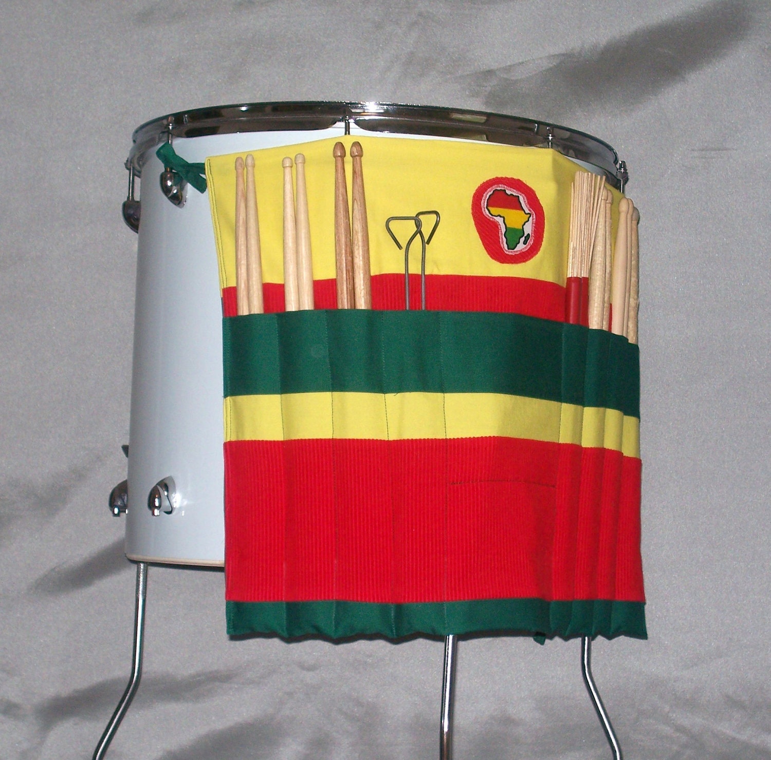 Roll It Ups Drumstick Bag (Number41) Africa Drum Stick Bag Drummer Gift Reggae Rasta