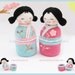 Japanese kokeshi girls jewelry box Amigurumi PDF Crochet Pattern by HandmadeKitty
