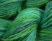 DK Weight Baby Alpaca/Merino Wool/Silk Yarn - Peacock Multi - Hand Dyed Yarn, Knitting Supplies - Limited Edition