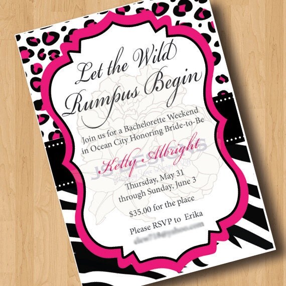 Animal Print - Bachelorette Party Invitation Il_570xn