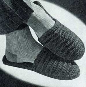 Men's Crochet Slipper Patterns 2 Different PDF Instant Download