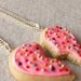 best friends sugar cookie half heart best friend necklaces bff