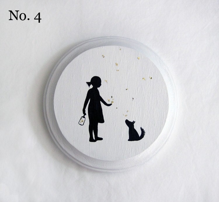 Original Painting on Wooden Plaque- Childhood Memory No. 4