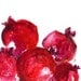Pomegranates Art print of original painting Acrylic on paper still life, in deep ruby red, rustic bold wall art, home decor, kitchen art