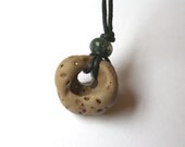 Ocean Stone and Moss Agate Mama Papa Adjustable Baby Nursing Necklace, Reiki Charged