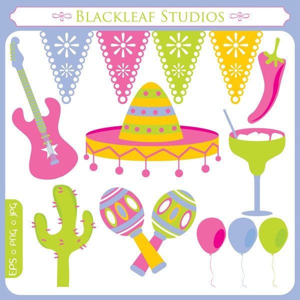 Tex Mex Fiesta - cinco de mayo, margarita, mexican festival, mexico, pinata, sombrero, mariachi, party hat, red pepper, chilli Il_170x135