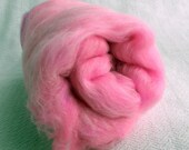 Cotton Candy PINK Spinning Batts Fiber hand dyed bamboo merino wool Art Batt Fibre