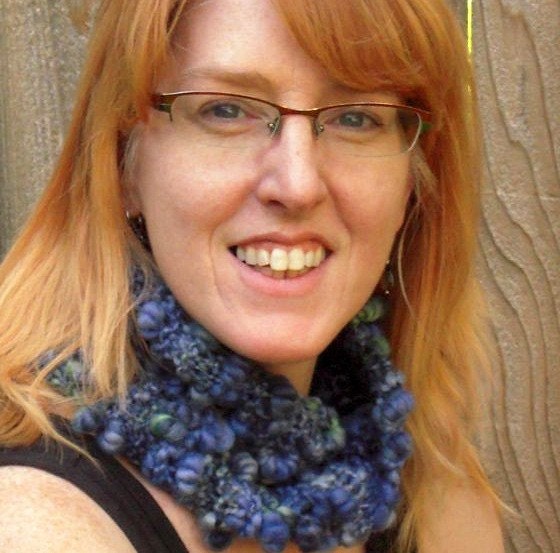 PDF Coils Cowl Pattern handspun art yarn knitting SELL items knit from this
