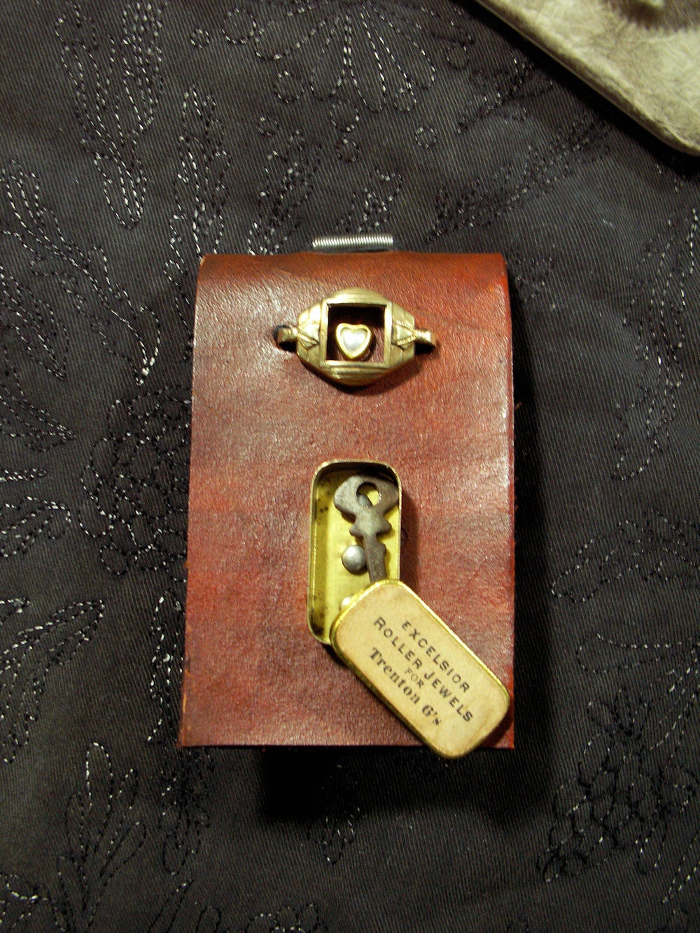 Steampunk Notepad, Custom Refillable Notepad Mini