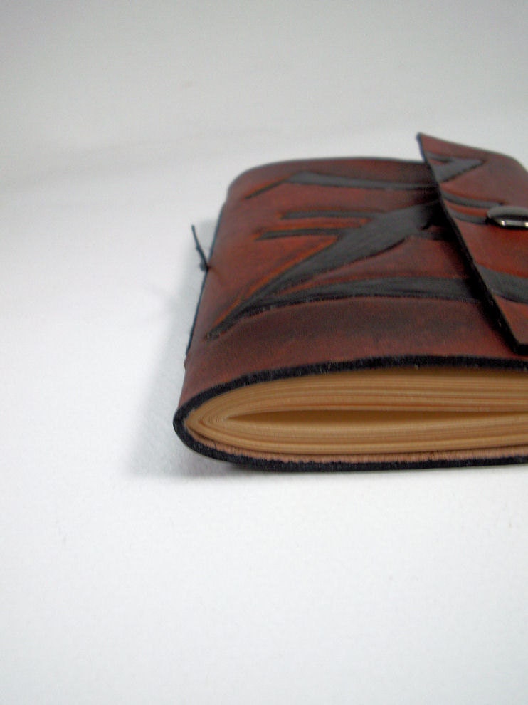 Mom Book, Oversized Leather Notebook, Leather Journal, 8" x 10"