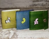 Refillable Barnyard Leather Notepad Set of 3
