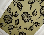 Table Runner Green and Black Modern Damask Kitchen Dining room Flock Table Linens Room Decor Tablecloth Placemats Napkins  Furniture