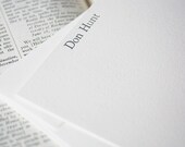 Personalized Letterpress Stationery "DON"