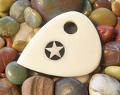 Brossard Guitar Picks. Handmade Custom Bone.