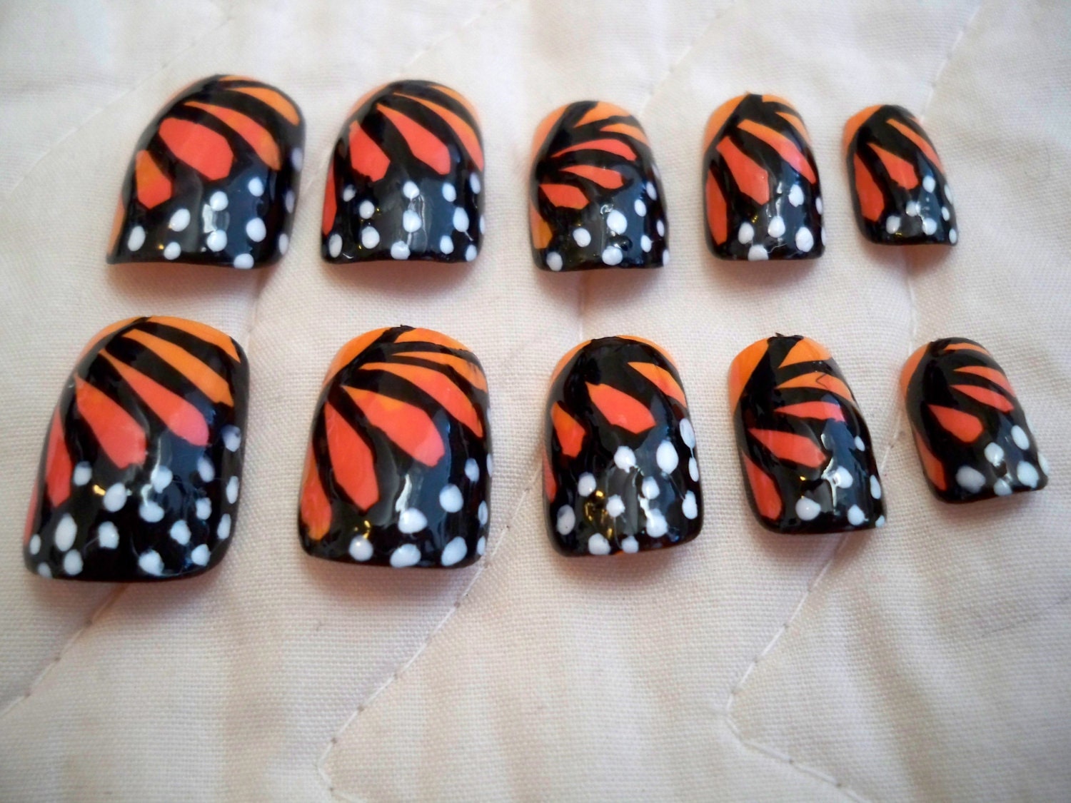 Queen of the Monarch Butterfly Nails
